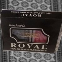 Infrared ink Royal 100 plastic cards